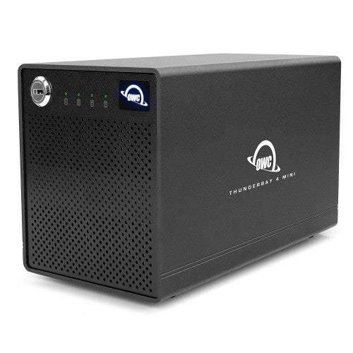 OWC ThunderBay 4 mini Thunderbolt 3 - with 4 x 2.5-inch HDD/SSD Bays External Storage Enclosure OWC ThunderBay 4 mini Thunderbolt 3 - with 4 x 2.5-inch HDD/SSD Bays External Storage Enclosure